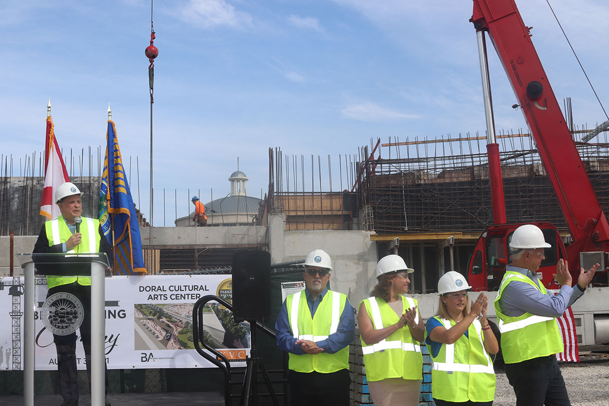 Doral Cultural Arts Center Construction Milestone