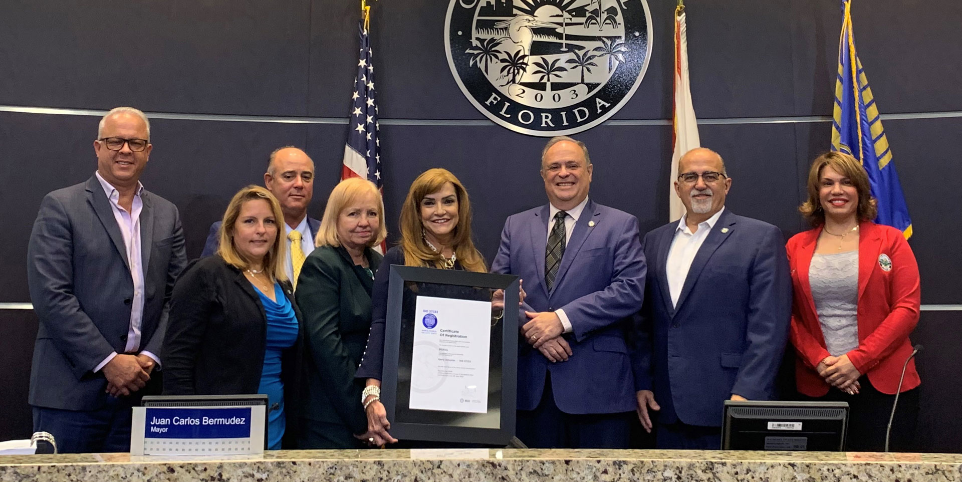 Doral Awarded WCCD Smart City Certification at Council Meeting