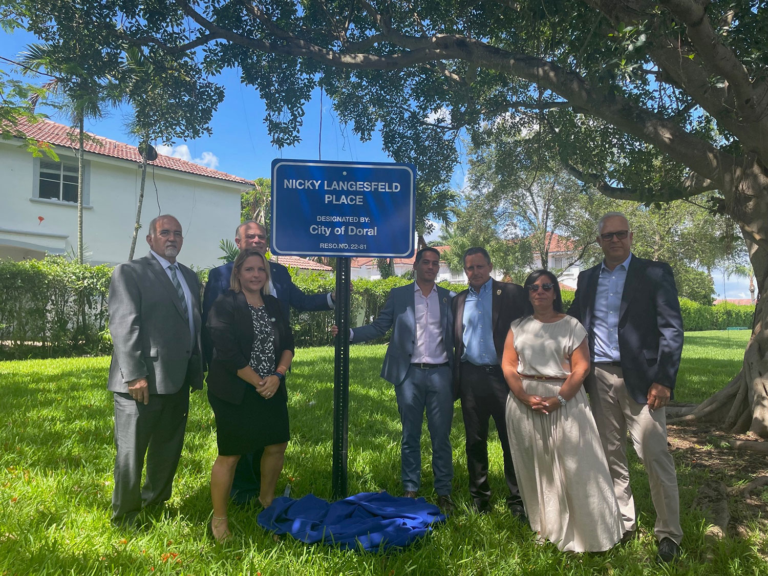 Doral Unveils the New 'Nicky Langesfeld Place' Ahead of Surfside Anniversary