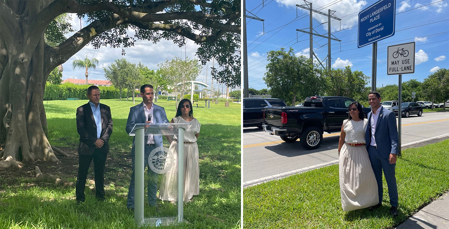 Doral Unveils the New 'Nicky Langesfeld Place' Ahead of Surfside Anniversary