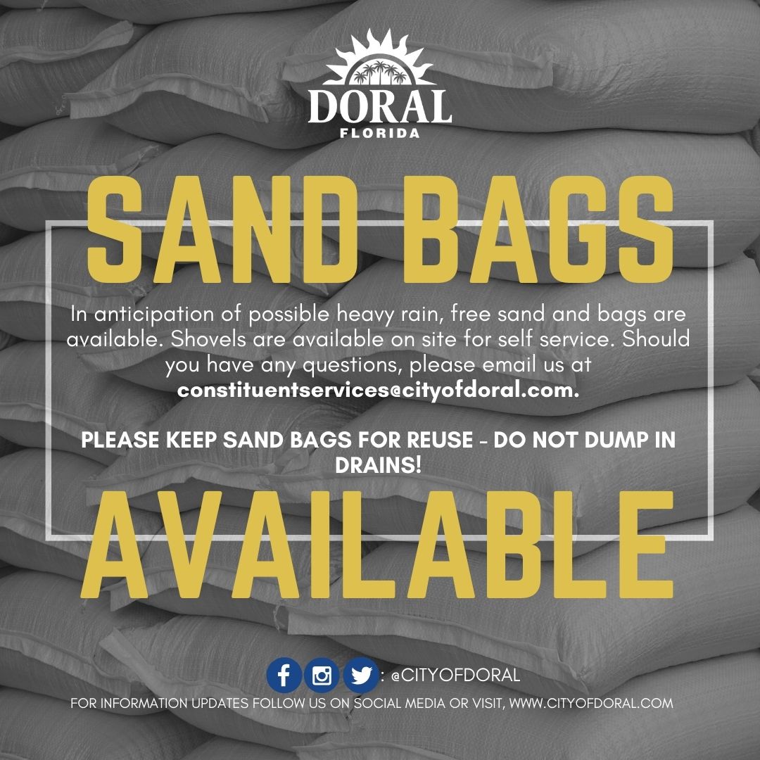 Sandbags Available!