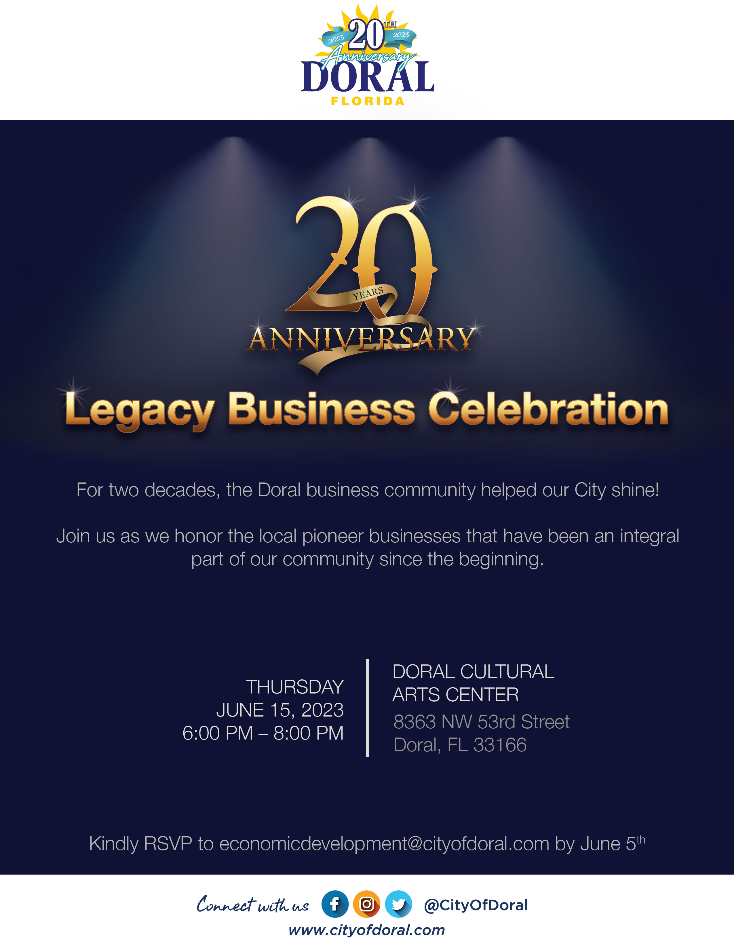 20th Anniversary Commemorative Reception