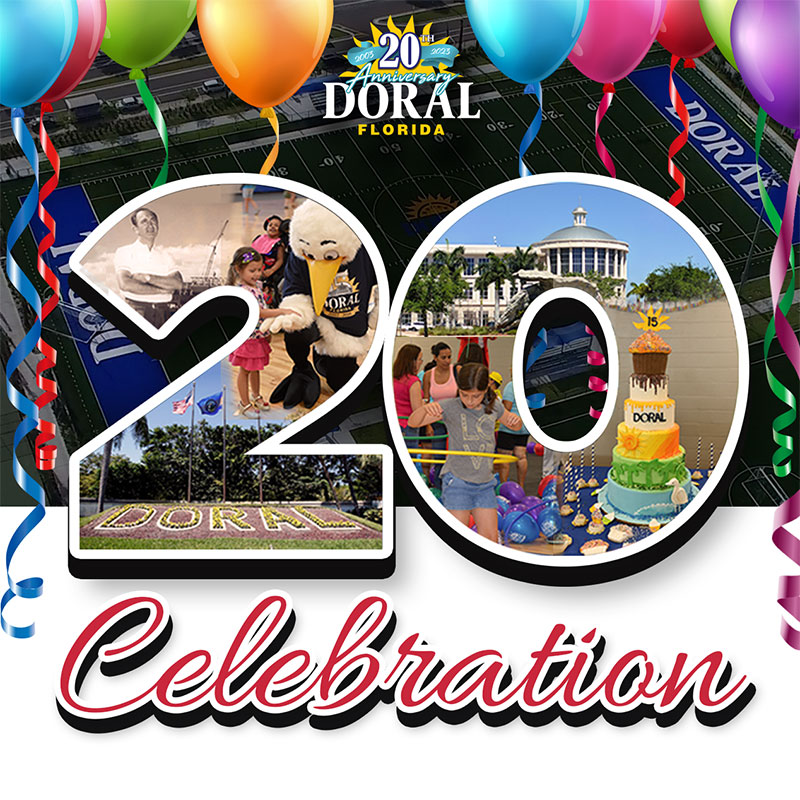 Doral Kicks Off 20th Anniversary Celebration with a Party at the Park!