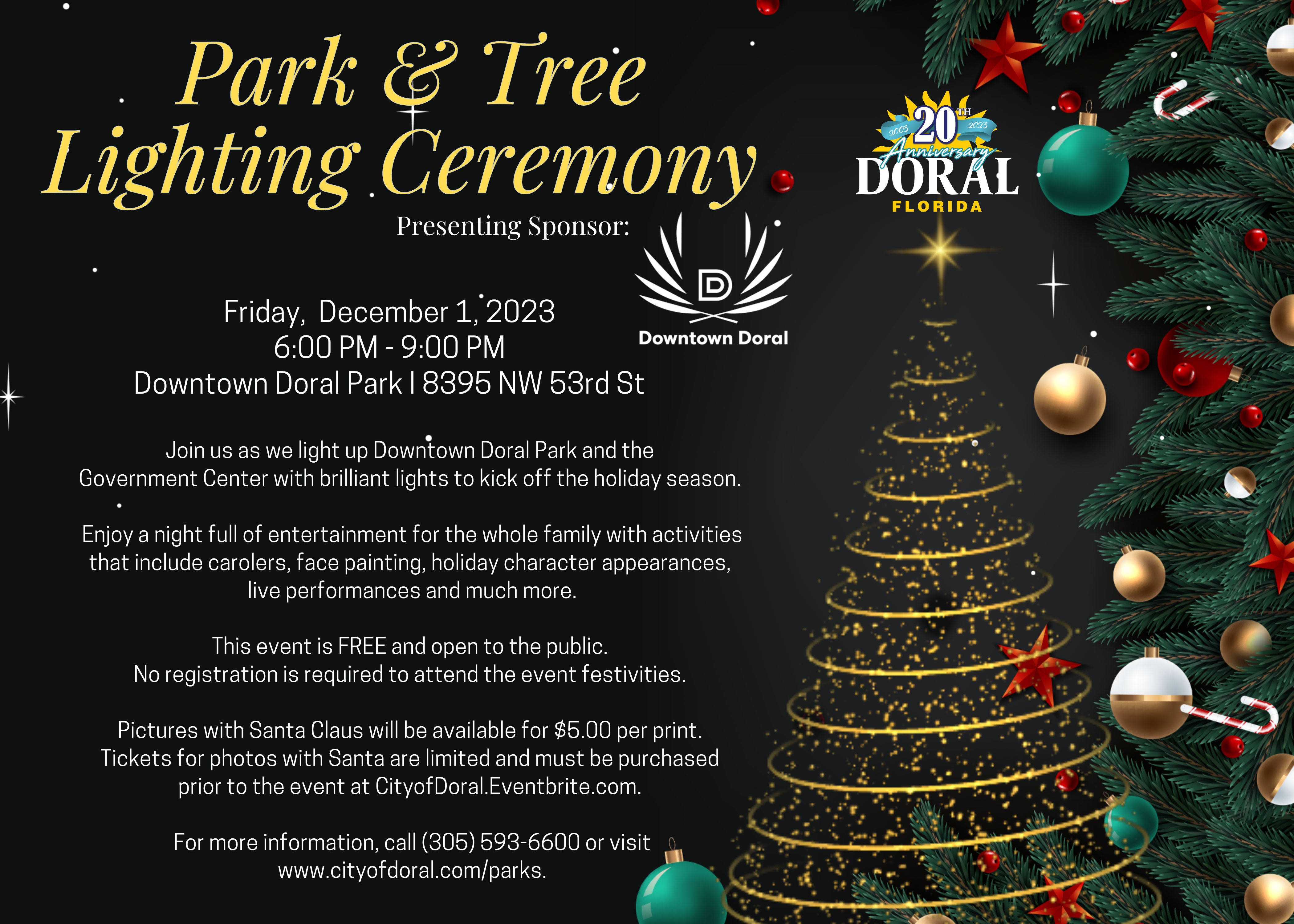 Park and Tree Lighting Ceremony