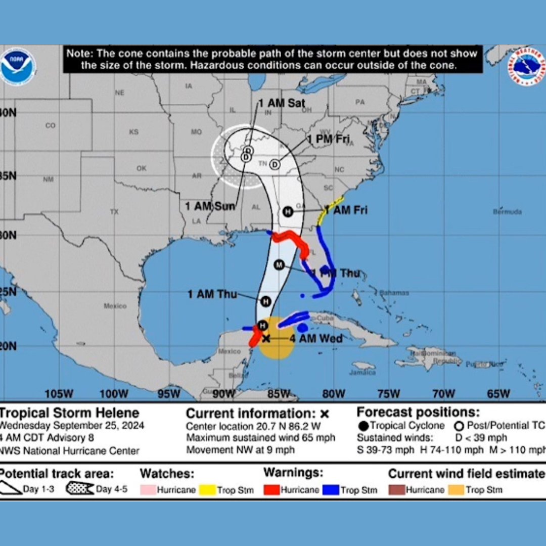 Important Tropical Storm Helene Update