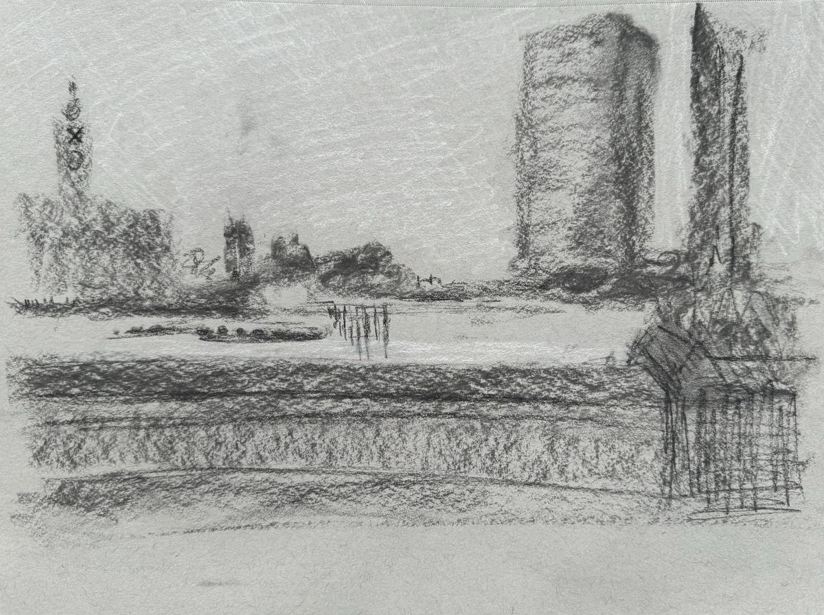 Do sketch of the OXO tower