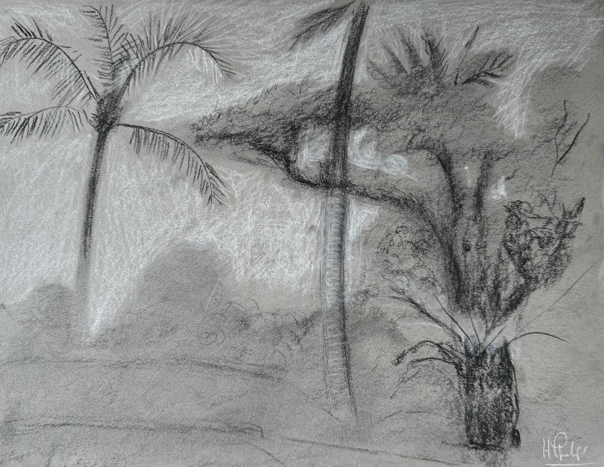 Do landscape sketch from Padma Resort Ubud