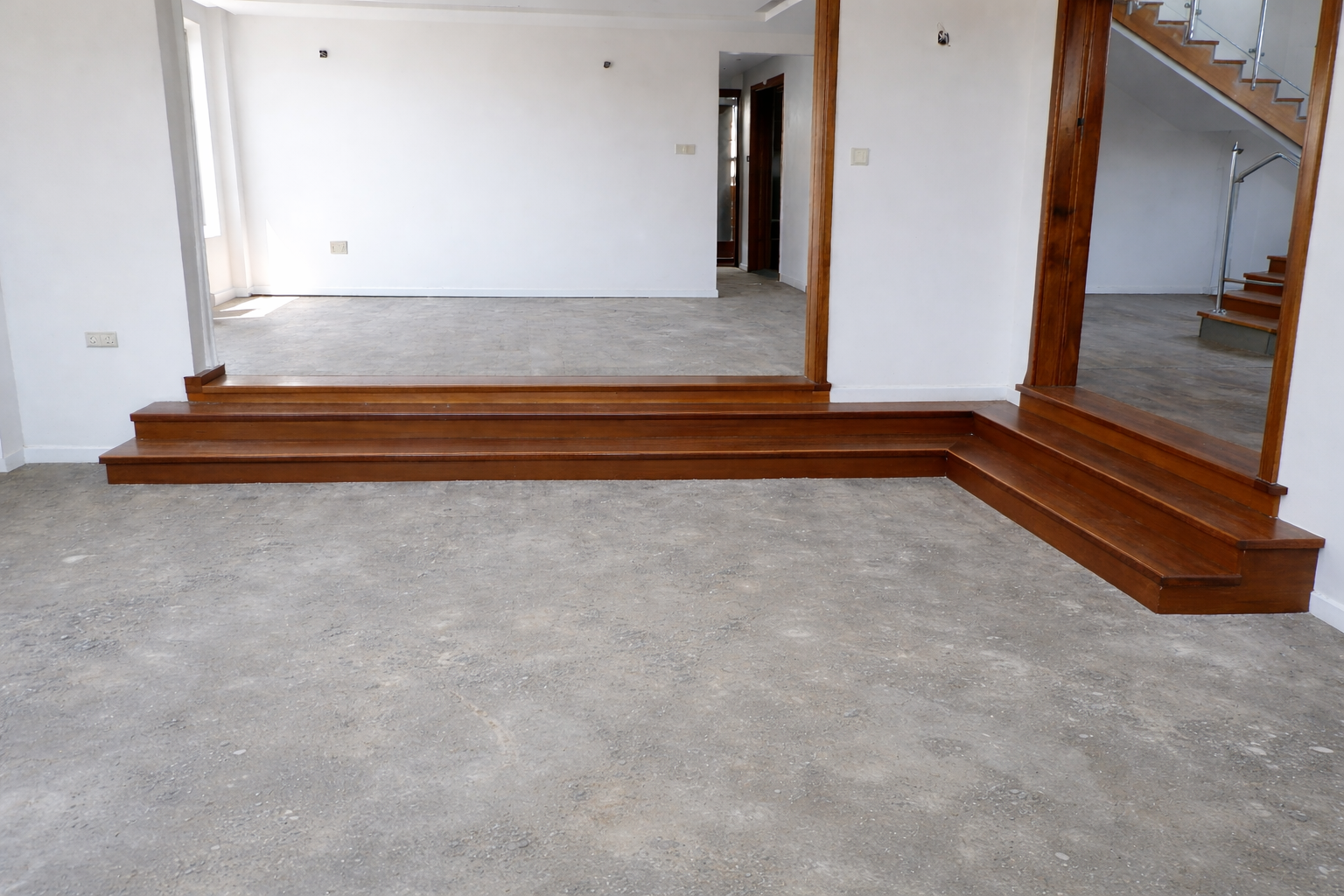 Before: flooring installation site in Nairobi with cement subfloor