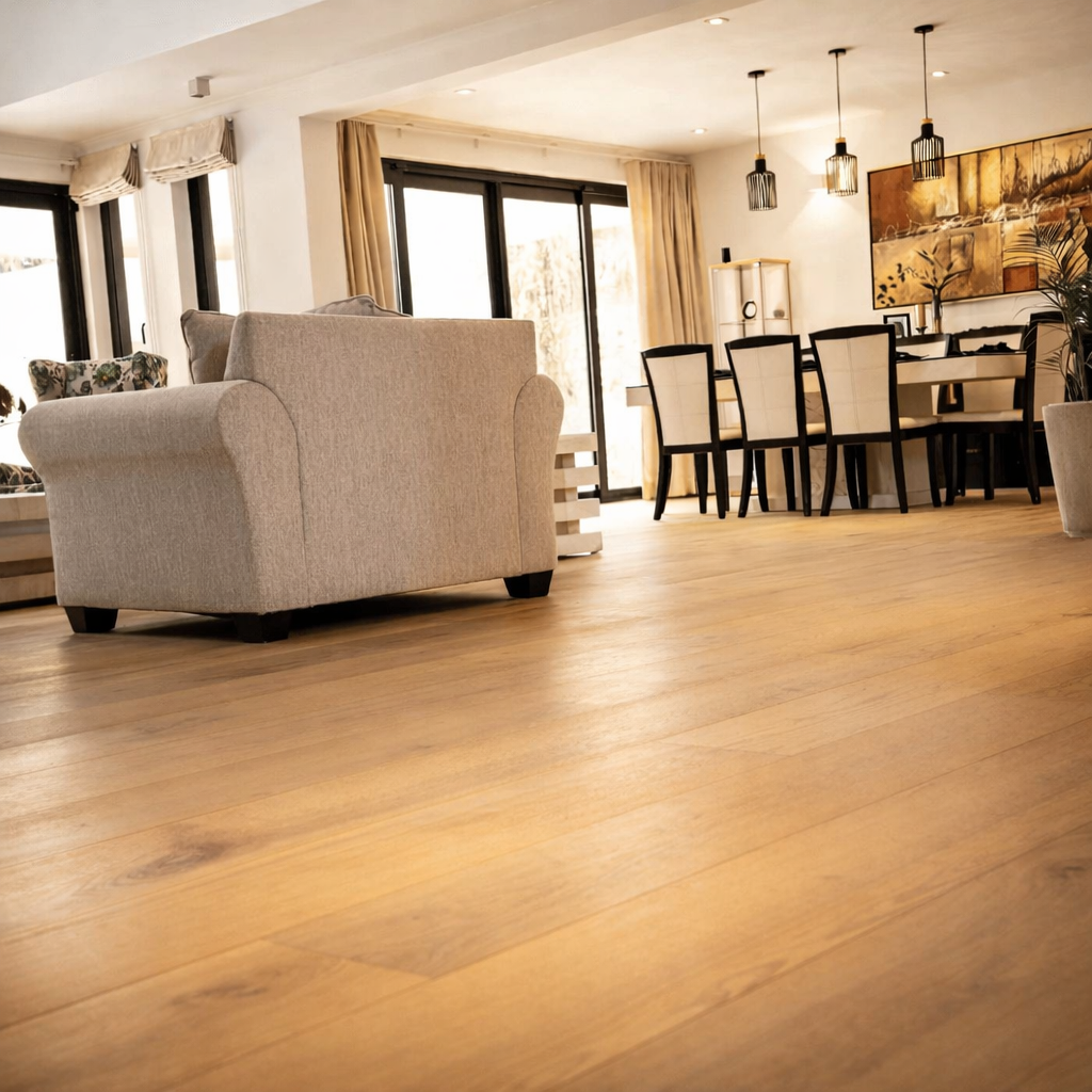 Oak engineered wood flooring Kenya - another view from Karen home installation