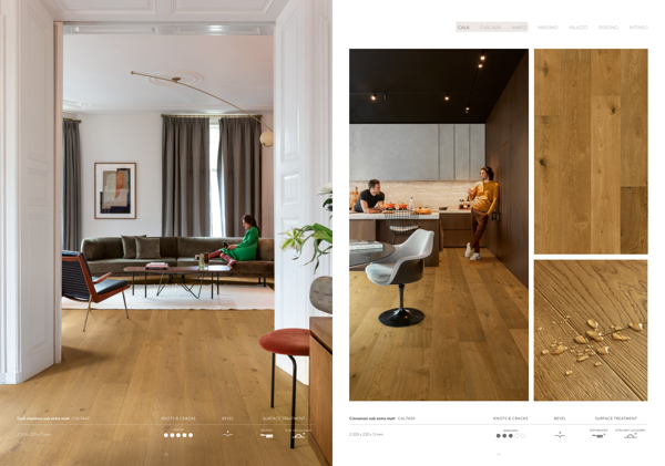 Luxury herringbone engineered wood parquet interior