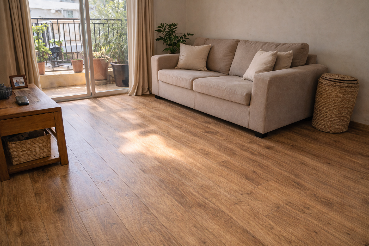 SPC flooring installed finished product in Kenya