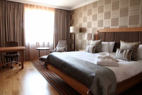 Hotel room with Quick-Step flooring installed in Johannesburg South Africa