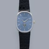 Patek Philippe Ellipse 4226G Saddam Hussein Logo Dial 18k WG with Logo Box and Extract of the Archives | Auctions | Loupe This