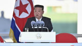 North Korea's second naval destroyer is damaged in a failed launch attended by Kim