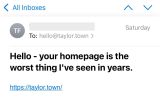 My website is ugly because I made it