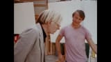 Andy Warhol Visiting Roy Lichtenstein's Studio (1974)