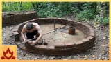 Primitive Technology: Wood ash & crushed terracotta mortar