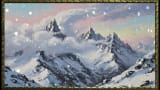 Whispering Snow Over a Still Meadow| Gold Frame TV Art | Art Screensaver for TV | Wall Art