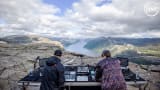 Einmusik b2b Jonas Saalbach live at Preikestolen in Norway for Cercle