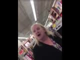 Senile Lady Yelling at Meijer Shoppers (Funny)