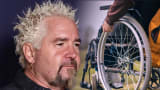 Guy Fieri Is Using a Wheelchair and Crutches After Tearing His Quad