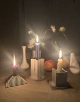 I’ve always loved watching how candles drip, so I designed a set of candle holders that maximize their drop potential.  Made of 6161 bead blasted aluminum with anodized matte finish, manufactured by @JLCPCB