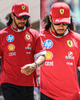 Lewis Hamilton arriving to Bahrain with a new look 😮‍💨 https://t.co/5ZkwR8v2jX