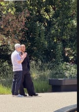 Lewis hanging out with Tim Cook at the @Apple Park! #f1 #LH44 #LewisHamilton
