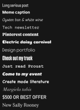I’m doing font psychology