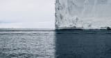This Iceberg Photo Has Four Quadrants of Color and Texture