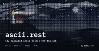 ascii.rest: animated ascii art for web pages, by @bas3line