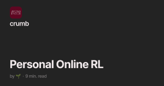 Personal Online RL | 🌱 | Offprint