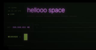 send a message into space