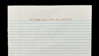 Lucy Dacus - No Thank You, I Love You, Goodbye (Official Lyric Video)