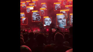Massive Attack uses facial recognition on audience #ai #surveillance