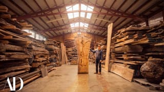 Inside the Nakashima Workshop Full of the World’s Rarest Wood | Architectural Digest