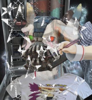 This is going to be a long thread about schizocollage, a kind of maximalist digital art that involves combining wildly different styles and references in a single image.