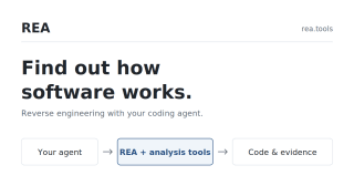 REA — Reverse Engineering for Your Coding Agent