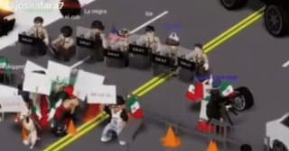 Kids are protesting against I.C.E. in Roblox