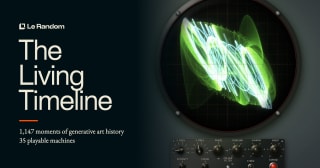 The Living Timeline · Generative Art History · Le Random