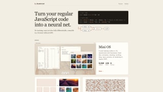 Handwired: turn your regular JavaScript code into a neural net