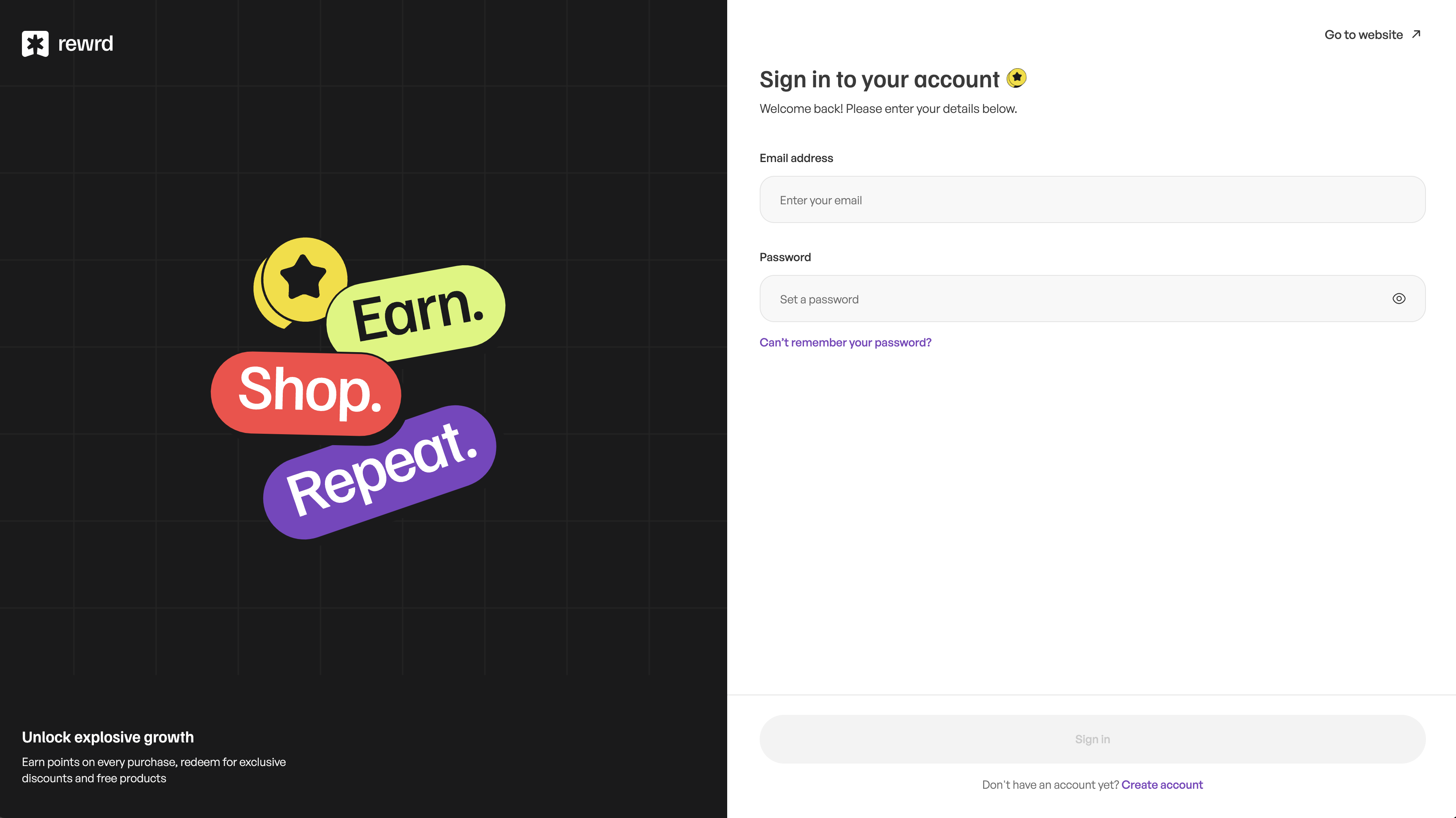 Rewrd Landing Page