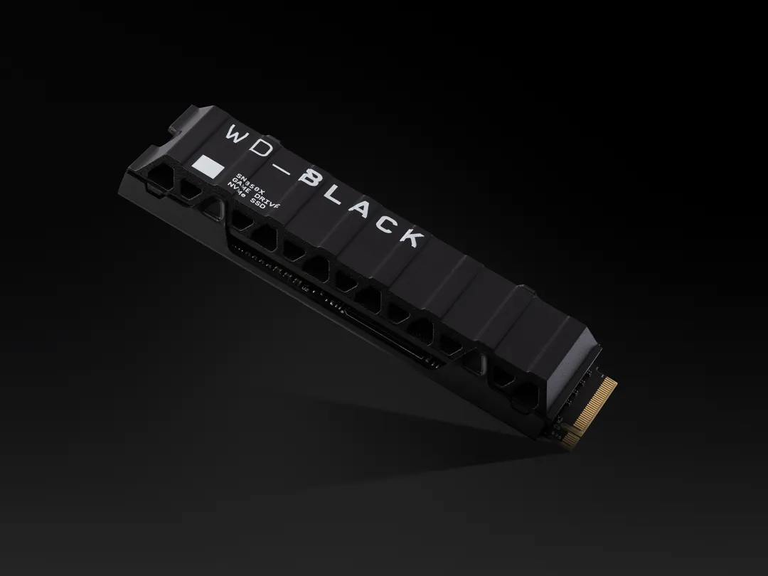Western Digital PlayStation 1TB drive on a back background