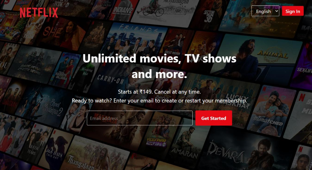 Netflix Landing Page Clone