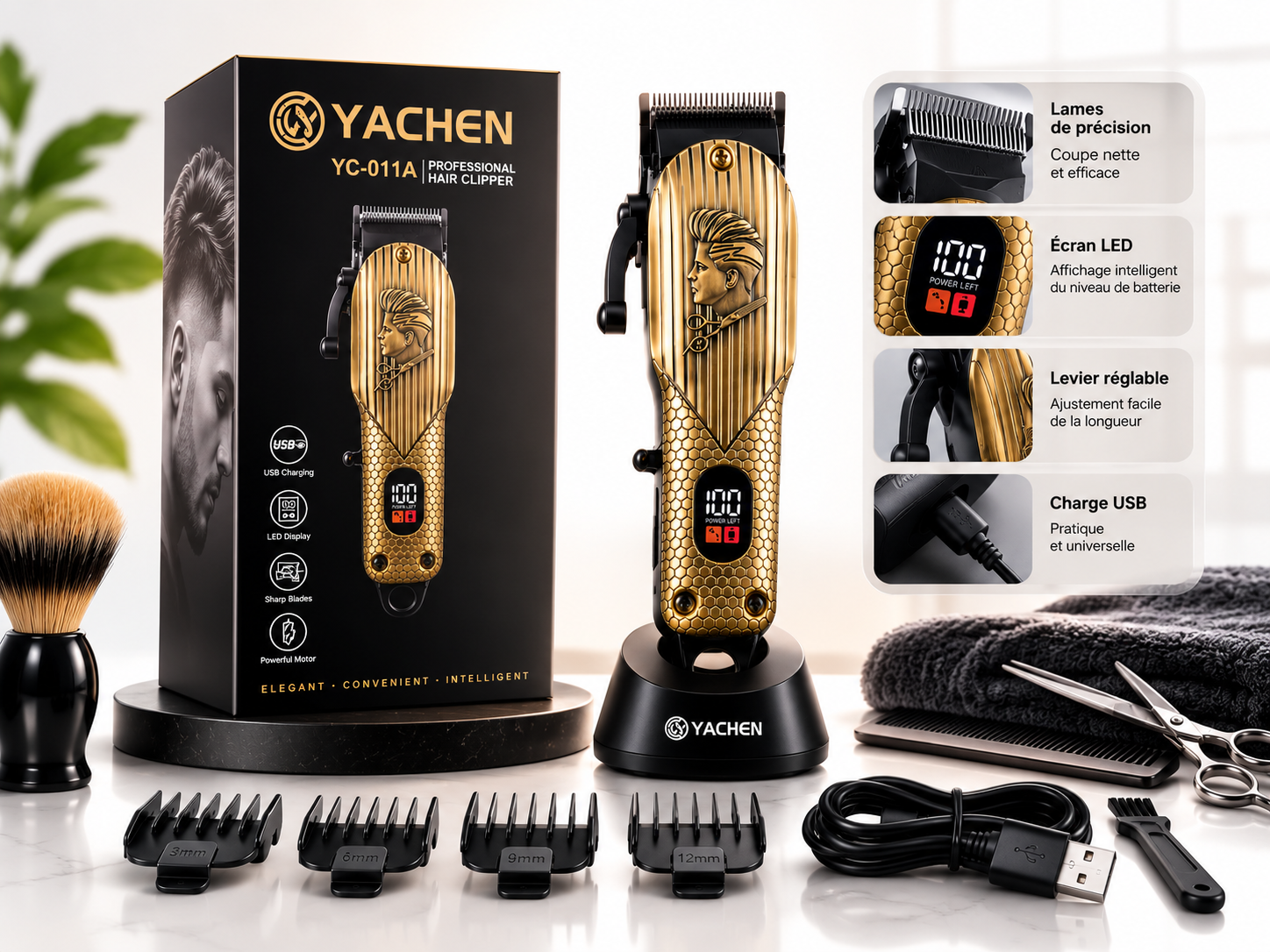 ماكينة حلاقة YACHEN YC-011A الاحترافية  — 2