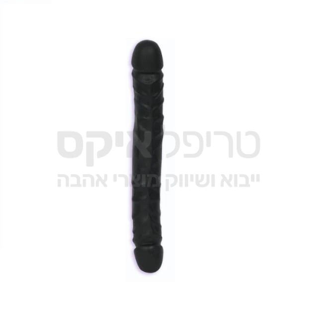 BLACK MAMBA דילדו גמיש כפול בצבע שחור. מוצר רך וגמיש לעינוג בזוג או לחדירה כפולה. עשוי סיליקון גמיש אנטי בקטריאלי. המוצר האמריקאי המקורי - רק בטריפל איקס!