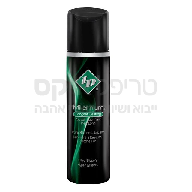 _id GEL MILLENNIUM ג'ל לסיכה והחדרה מבוסס סיליקון נוזלי. אינו דביק, אינו מכתים. גורם להרגשה רטובה טבעית. בטוח ביותר לשימוש עם קונדומים ומוצרים מבוססי גומי או לטקס, גורמים לסיכה טובה ואיכותית. מומלץ ע"י רופאים, מאושר משרד הבריאות הישראלי והאמריקאי. מומלץ במיוחד להחדרה אנאלית, לאוננות ו/או לכל שימוש המצריך סיכה איכותית לאורך זמן. שימו לב: זהו המוצר האריקאי המקורי, היחיד המאושר על ידי משרד הבריאות. הקפידו לרכוש מוצרים מקוריים.