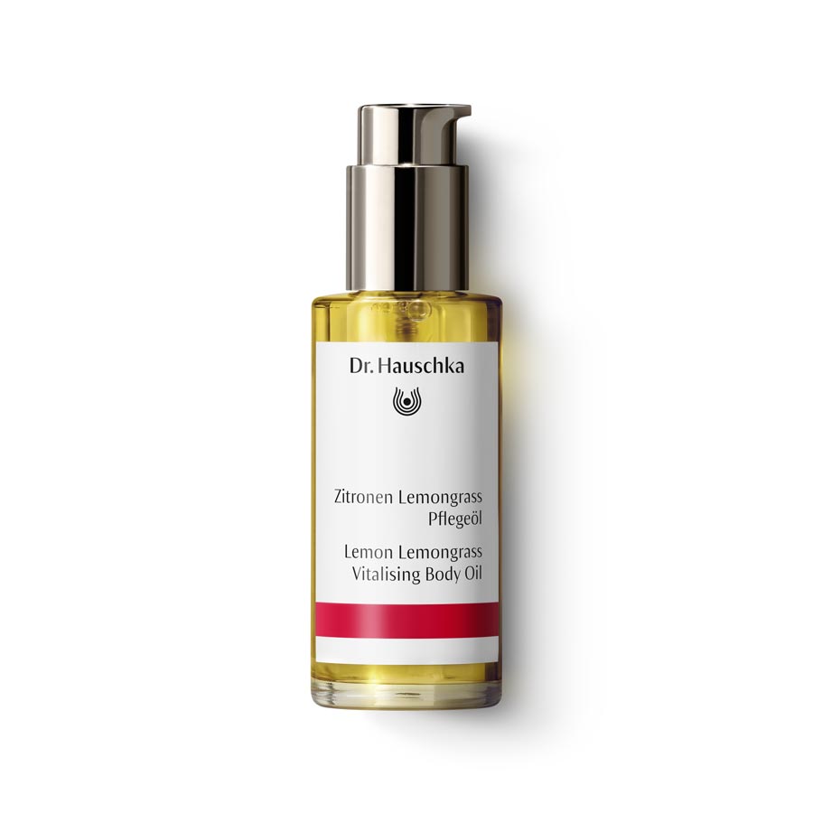 Dr. Hauschka Lemon Lemongrass Vitalising Body Oil: firms even cellulite-affected areas
