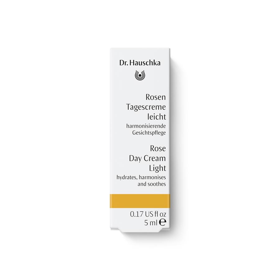 Dr. Hauschka Rose Day Cream Light 5 ml sample size face cream with rose
