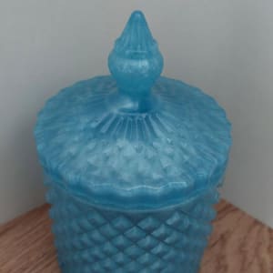 Blue Diamond-Cut Jar